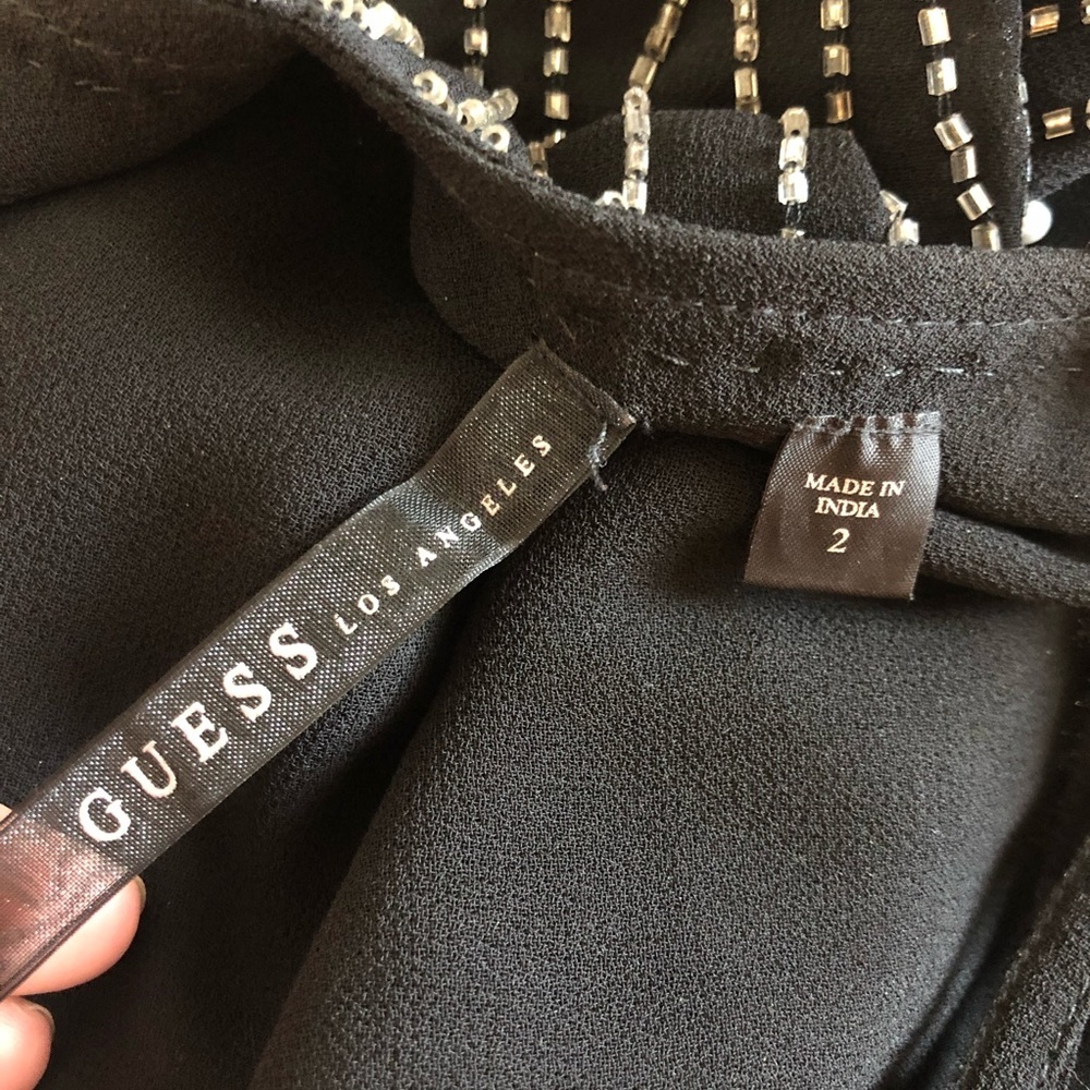 Guess Black and Silver Mini Dress - Picture 5 of 6